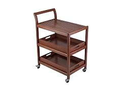 Winsome Albert Rolling Bar Cart Walnut