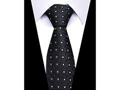 Formal Men’s Necktie - Textured Square Check