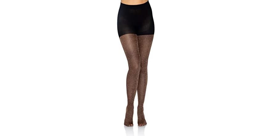 Voilà Femme Collant Lurex Argento Voilà
