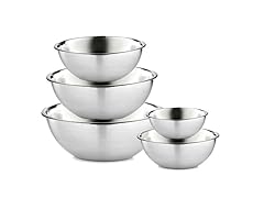 Stainless Steel Mixing Bowls Set, 5 piece set