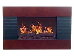 Northwest  Mahogany Fireplace with Wall Mount & Remote
