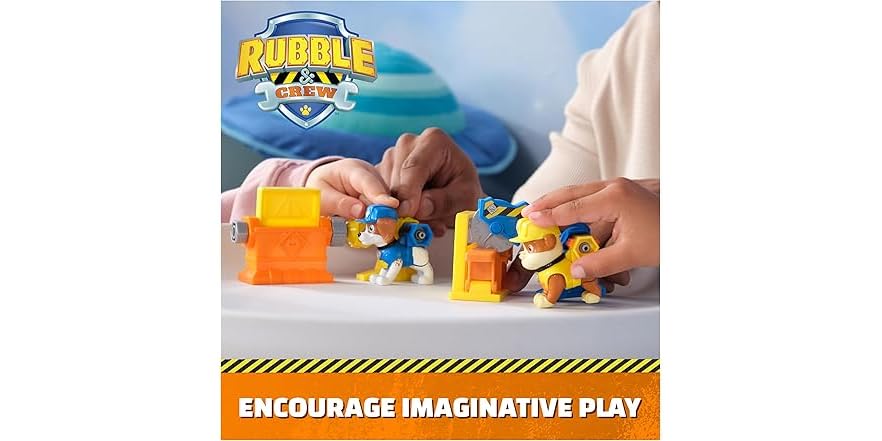 Rubble & Crew Power Tool Pups – Personaggi Rubble E Wheeler Con Trapano E Sega Funzionanti, 2 Accessori, Giocattoli Per Bambini 3+ Anni - 2