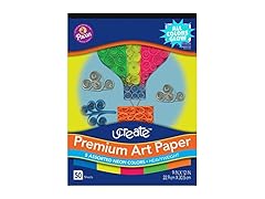 Ucreate Premium Neon Construction Paper, 5 Color