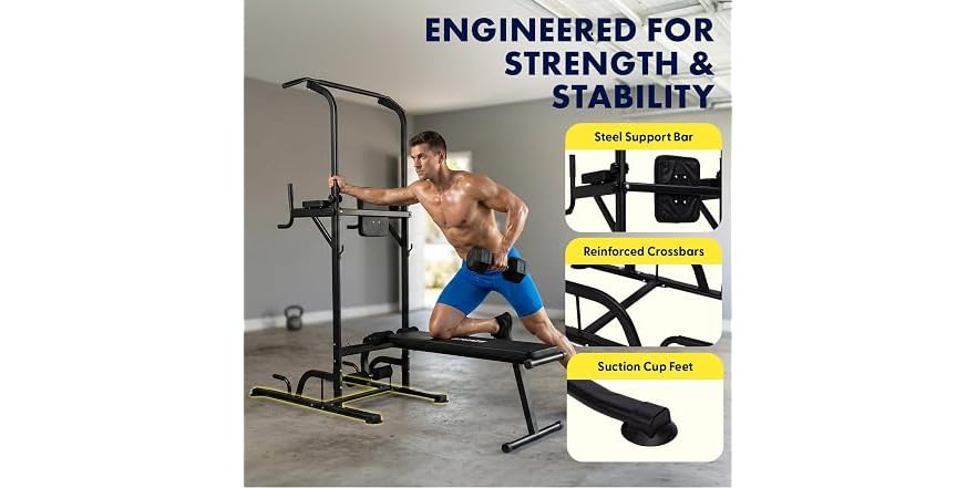 Dips Exercvise SQUATZ Pull-Up Dip Station