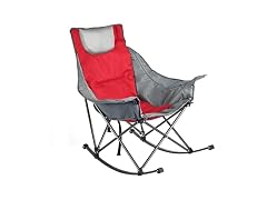 SUNNYFEEL Red Rocking Camping Chair 500lbs