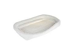 QuietTime Double Bolster Pet Bed - White