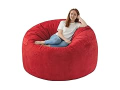 SIMFLAG Red 5FT Bean Bag Chair