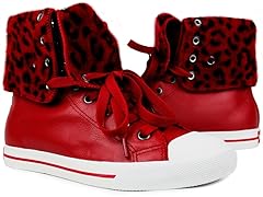 Red Swag Top Leather Shoe