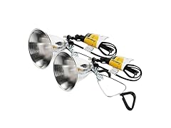 2-Pack Clamp Lamp Light with 5.5" Reflector
