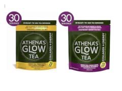 (2pk) Athena's Glow Tea Collagen + Energy Mix - 60 Servings Total