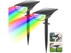 TOBUSA RGB Outdoor Solar Spot Lights