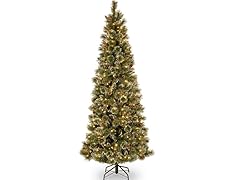 7.5' Glitter Bristle Slim 500 Clear
