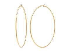 18k Gold Plated Hoops- Pick Color