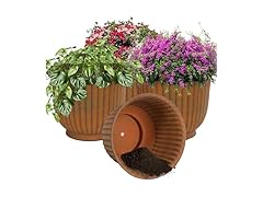 Sunnydaze Carlotta 14.75" Metal Outdoor Plant Pot Set