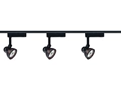 3-Light 4 ft Track Lighting Kit -Black