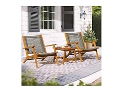 Idzo 3-Piece Wood Patio Bistro Set