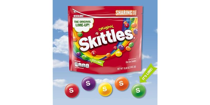 SKITTLES Original Chewy Candy – Fruity Fun in a 15.6 oz Bag - Image 3