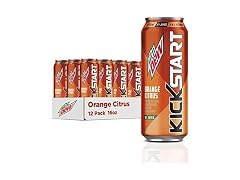 Mountain Dew Kickstart, Orange Citrus, 12Pk