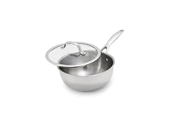 GreenPan Valencia Pro Tri-Ply Stainless Steel 2.5QT Chef's Pan with Lid
