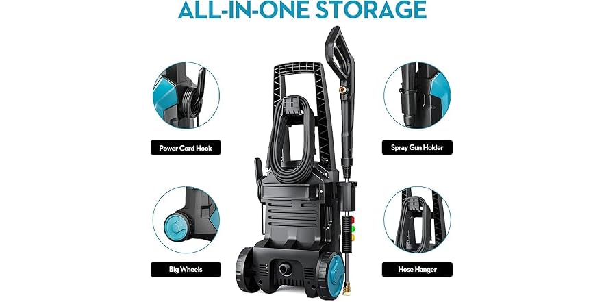 GREENER Electric Pressure Washer, 4500 PSI