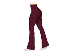 Sunzel Flare Leggings 30in XL Black Cherry