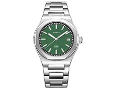 CONSUETO / WATCH / SILVER STAINLESS STEEL + GREEN