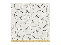 Lunarable Grey Fabric by The Yard