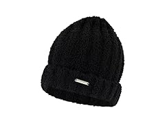 Spyder Womens Fuzzy Knit Ribbed Cuff Beanie