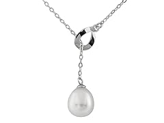 Silver Freshwater Pearl Lariat