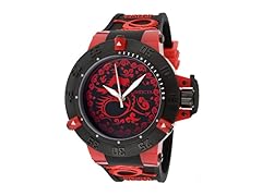Noma III - Black/Red Dial / Black Silicone