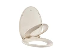 Takywep Toilet Seat Elongated Flat Toilet, Ivory