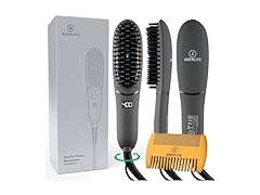 Compact Beard Straightening Heat Brush