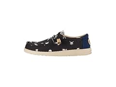 Hey Dude Wally Stars N Skulls Print Men's Shoes