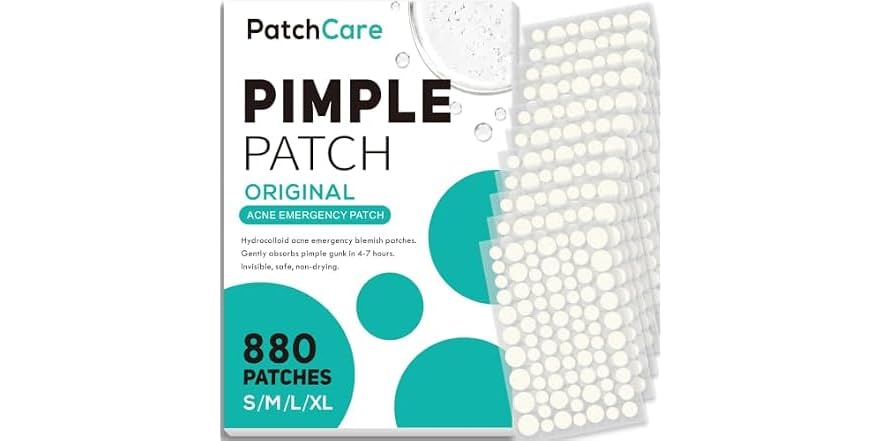 Patchcare 880pcs Pimple Patches
