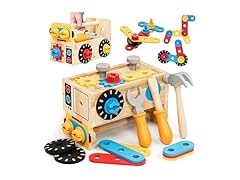 Lehoo Castle Wooden Toddler Tool Bench