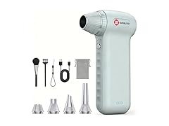 Electric Air Duster 180000RPM, Powerful Cordless Compressed Air Duster with 3-Speed Mini Air Duster Blower, Rechargeable Dust Cleaner for Computer Keyboard, PC, Car, Outdoor & Home Cleaning (Open Box)