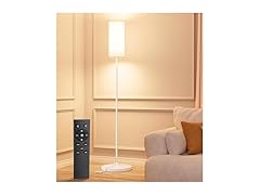 Luckystyle Dimmable White LED Floor Lamp