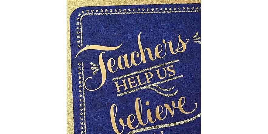 Hallmark Teacher Appreciation Card