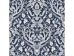 Navy Escape to the Forest Peel & Stick Wallpaper