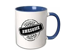 3dRose Certified Awesome since 1956 Mug