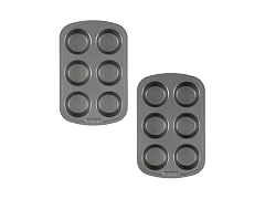 GoodCook Set of 2 Everyday Nonstick Steel Muffin Pan