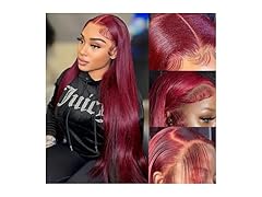 Burgundy Lace Front Wigs Human Hair