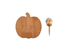 Mud Pie Thanksgiving Pumpkin Board Set & Turkey Spreader
