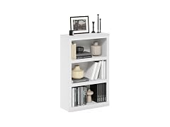 Furinno Rail 3-Tier Bookshelf White
