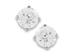 3mm Cubic Zirconia Stud Earrings