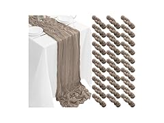 30Pack Nude Table Runner 10FT Cheesecloth