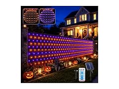 Forlivese Solar Halloween Net Lights