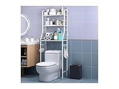 3-Tier Over The Toilet Storage, White