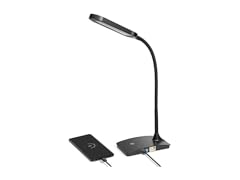 TW Lighting Ivy Led Lamp with USB Port Black