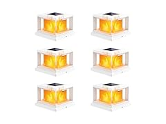 Brightever Solar Post Cap Flame Light Outdoor